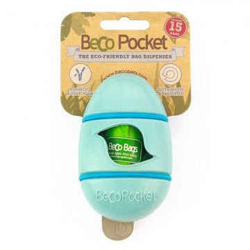 Beco Sustainable Bamboo Poop Bag Dispenser with 15 bags